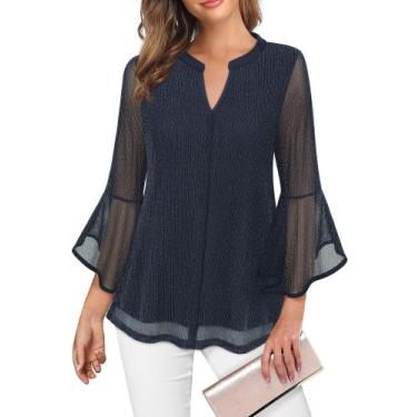 Imagem de Camisas de negócios VALOLIA para mulheres e roupas de trabalho e escri