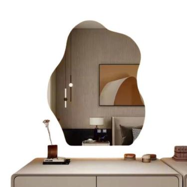 Imagem de Espelho Led Organico Touch Fonte 80x60 Cm Amarelo - Ravima, 80X60, Ama