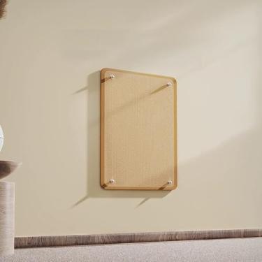 Imagem de Brinquedo interativo para arranhar gatos – Tapete de atividade de sisal natural para gatinhos, almofada envolvente para exercícios com garras, prancha de treinamento de arranhões para gatos em