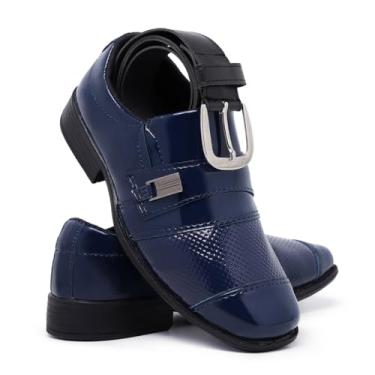 Imagem de Sapato Social Infantil + Cinto (29, Azul)