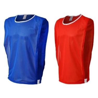 Imagem de Kit Misto com 10 Coletes de Futebol (5 Azul e 5 Vermelho) - TRB, G