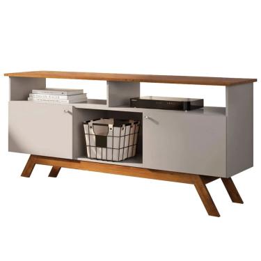 Imagem de Rack Amsterda para TV até 50 Polegadas 2 Portas Tebarrot Cor Off White Nature
