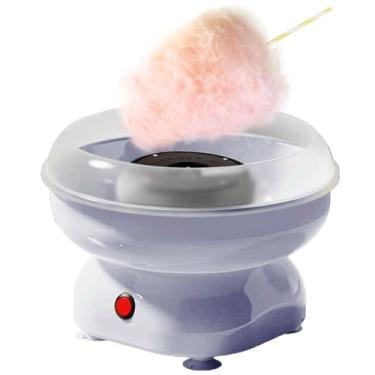 Imagem de MáQuina De AlgodãO Retro,270 Mm De DiâMetro Grande,Partida Com Um BotãO,Todo O Corpo Pode Ser Desmontado E Lavado Para AçúCar Ou Doces Com 10 Palitos De Bambu E 1 Colher De AçúCar