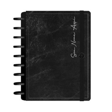 Imagem de Caderno de Disco Inteligente Iscool Personalizado M+ Solid Touch Couro Preto