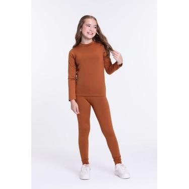 Imagem de Conjunto Térmico Infantil Caramelo - Vida Costeira, 8, Caramelo