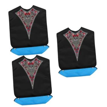 Imagem de 3 peças babador para idosos babadores coletores de migalhas camisas Harddaddy masculinas camisas de pressão para homens roupas da moda camisas vintage para homens fantasias para adultos poliéster Aldu