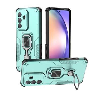 Imagem de SORAKA Capa para Samsung Galaxy A56 5G com suporte metálico giratório de 360 graus peça de ferro magnética para suporte magnético para telefone de carro