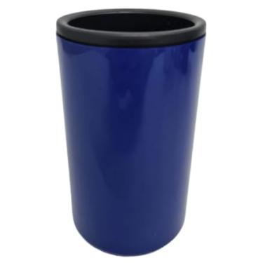 Imagem de Porta Latão Térmico 473ml – Kit 12 Unidades Personalizado com seu Logo/Arte | Porta Latão Cerveja Gelada | Personalização em Adesivo (Azul)