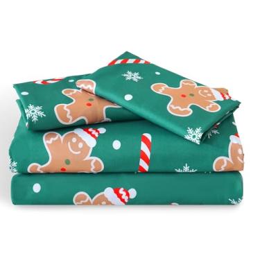 Imagem de LONAVA Jogo de lençol Queen infantil – 4 peças de microfibra macia e fofa para meninos, meninas, adolescentes, tecido refrescante respirável e com bolso profundo