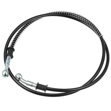 Imagem de Motoforti 140 cm 140 cm 10 mm mangueiras de óleo de embreagem de freio trançado de motocicleta tubo de embreagem tubo de gás tubo de combustível preto para quadriciclo para bicicleta suja