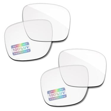 Imagem de Bowyer 2 pares de lentes femininas de alta definição compatíveis com óculos inteligentes Ray-Ban Meta Wayfarer RW4006 50 mm, 2 x laser transparente HD, RW4006 50mm