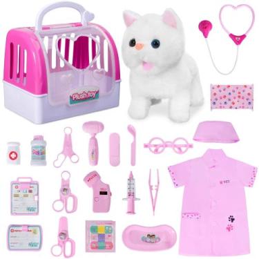 Imagem de Doctor Kit DWMTGS para meninas com conjunto Vet Play e brinquedo para 