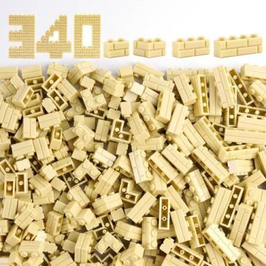 Imagem de Bloco de construção WSRYLTCH Wall Alvenery Profile Tijolos 340 unidade
