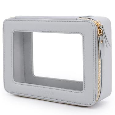 Imagem de Organizador de bolsas de maquiagem Aveniee Clear Waterproof Blue para 