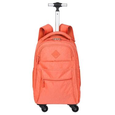 Imagem de Mochila Carrinho 4 Rodas Sestini Grande Apricot Damasco