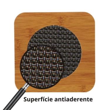 Imagem de Kit 6 Peças Descanso De Panela De Bambu Madeira Quadrado