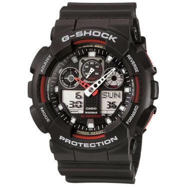 Imagem de Relógio Casio Masculino Ref: Ga-100-1a4dr G-shock Anadigi