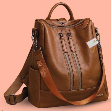 Imagem de Mochila Bolsa Feminina Bolso Antifurto Passeio Dia A Dia Social Super 