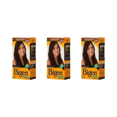 Imagem de Coloraçao Bigen 47 Castanho Medio - Kit Com 3Un