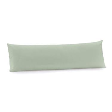 Imagem de Fronha Body Pillow Algodão Lux 200F Básica - Verde Claro - 40cm x 1,30m