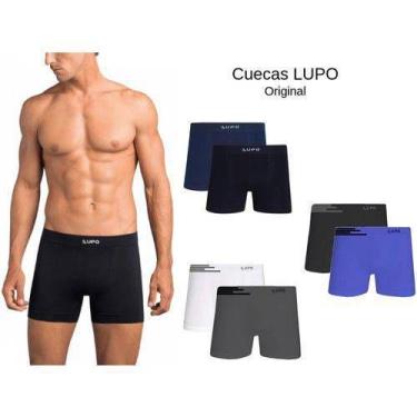 Imagem de Kit 20 cuecas boxer sem costura microfibra lupo 436, GG/EG, Sortidas