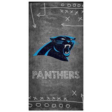 Imagem de Fan Creations Placa unissex NFL Carolina Panthers Carolina Panthers Giz Playbook, cor do time, 15 x 30 cm