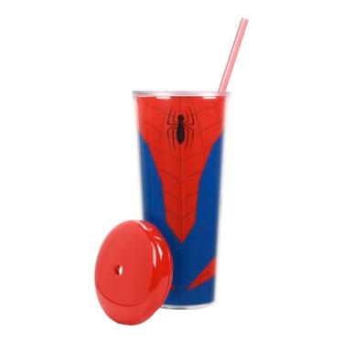 Imagem de Bioworld Copo semi-cúpula de aço inoxidável Homem-Aranha 737 g