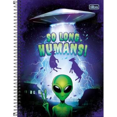 Imagem de Caderno Orbit Universitário Espiral TILIBRA - 10 Matérias 160 Folhas (So Long Humans!)