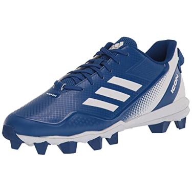 Imagem de adidas Tênis de beisebol masculino Icon 7 MD, Equipe azul royal/branco/branco, 39