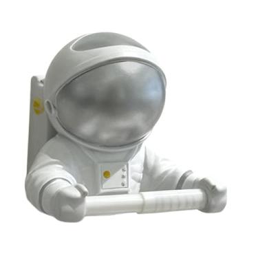 Imagem de Fenteer Suporte de papel higiênico de fofo, prateleira organizadora para rolo de papel higiênico, suporte decorativo para toalha para decoração de, Prata