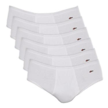 Imagem de Kit 6 Cuecas Zorba Slip Light com Abertura Algodão 172 Branco - M, M, 