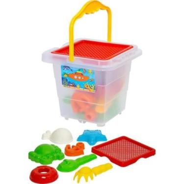 Imagem de Balde De Praia Menino Super Divertido Com Moldes E Pazinha Brinquedo V