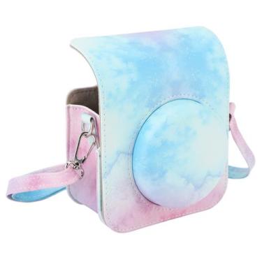 Imagem de Capa protetora de câmera GOWENIC para Instax Mini 12 azul rosa