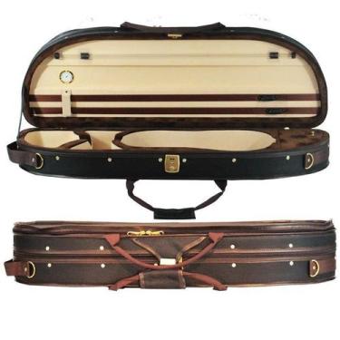 Imagem de Estojo Meia Lua Violino 4/4 Interior Marrom - Orquezz