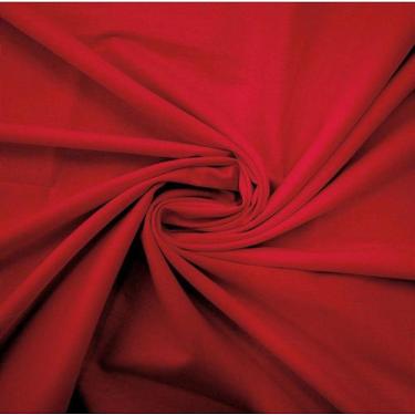 Imagem de Tecido Tricoline Liso Vermelho - Peripan - 50 cm de largura x 150 cm d