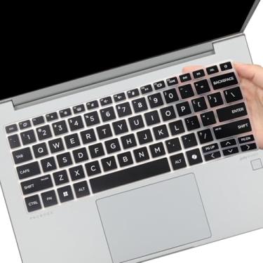 Imagem de Capa de teclado para laptop HP ProBook 440 G11 35.6 cm e HP ProBook 445 G11 35.6 cm Acessórios para laptop Capa protetora de teclado (não serve para HP ProBook 440 445 G10/G9/G8/G7/G6/G5)-BK