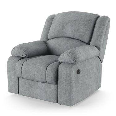 Imagem de Poltrona Do Papai Reclinável Melim Controle Power Elétrico Usb Linho Fh1 - D\'rossi Cor Cinza