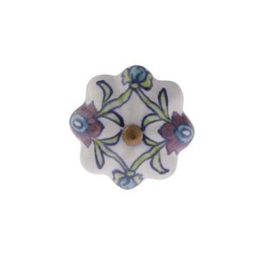Imagem de Puxador P/Moveis Ceramica Pitanga Floral 001703 - VENUS VICTRIX /, Col