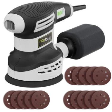 Imagem de Saco de pó Orbital Sander Narbell 360W 3.0AMP 6 velocidades 5"