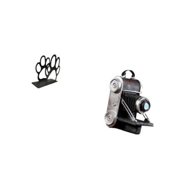 Imagem de Fenteer Porta-guardanapos de Ferro, Porta-notas Multiuso, Modelo de Estátua de Câmera com Pata de Cachorro Fofa, Ornamento de Resina, Acessório Decorativo Exc