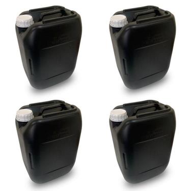 Imagem de Vasilhame Preta Reciclada Para Produtos Corrosivos - 4 Pçs