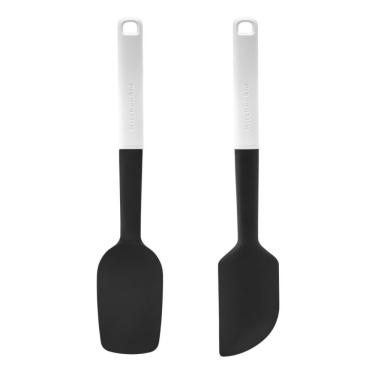 Imagem de Jogo Espátula Pão Duro E Clássica Silicone Branco Kitchenaid