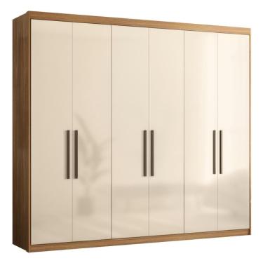 Imagem de Guarda Roupa Venice Casal Quarto Com 6 Portas E 4 Gavetas Amendola-off White