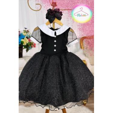 Imagem de Vestido Festa tematico Wandinha