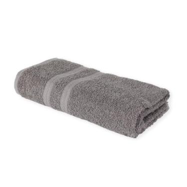 Imagem de Toalha de Banho Gigante 100% Algodão Fio Penteado Super Macia e Absorvente 76x150cm (Cinza)