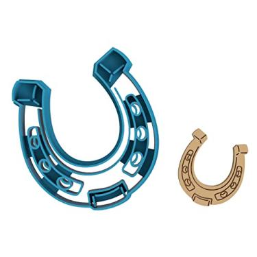 Imagem de Cortador de biscoito de ferradura detalhado - Cavalo Pônei, Burro, Cowboy Cowgirl, Selvagem, Oeste, Deserto, Animal (0056) (10 cm)