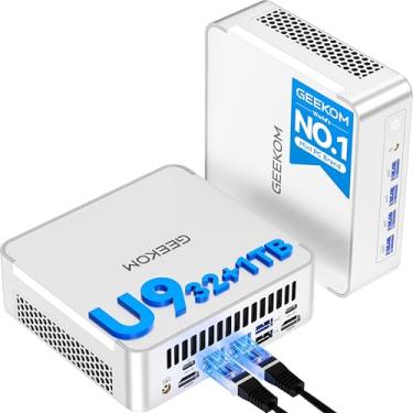 Imagem de GEEKOM XT1 Mega Mini PC com Ultra 9 185H [Beats i9-13900HK], Melhor Alternativa Intel NUC14, SSD 1TB 32GB DDR5 Mini Computadores Desktop, Suporte de Qualidade de 3 Anos | 8 X USB | Dual LAN| Win 11