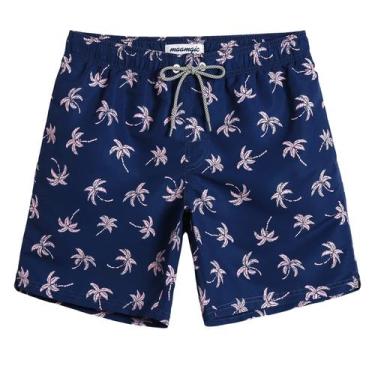 Imagem de Calções de banho magic Quick Dry Swim Shorts masculinos, azul marinho,