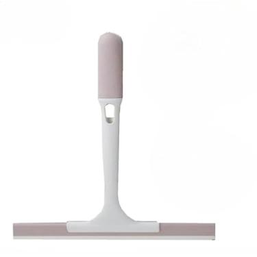 Imagem de Rodo Mágico 2 em 1 Vassoura Mágica Rodo Tira Pelo Limpa Vidro Silicone Secos e Molhados Uso Duplo Remove Pelo de Animal e Água (Rosa)