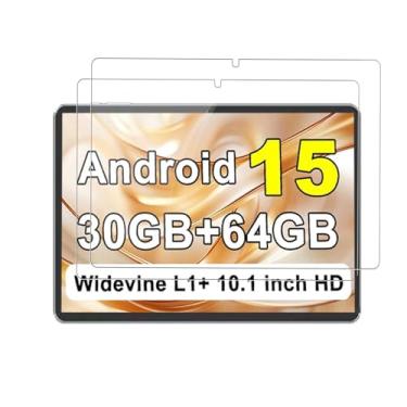 Imagem de Oshmirian 【Pacote com 2】 Protetor de tela para tablet UJJ U6 2025 de 10,1 polegadas – vidro temperado, dureza 9H, antiarranhões, sem bolhas, transparente HD, fácil instalação